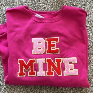 ❤️💘 BE MINE Sweatshirt letter patch 2XL NEW